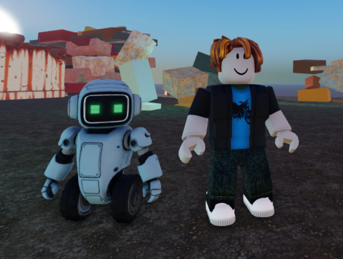 LS1000 robot companion alongside player character